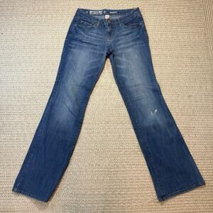 Mossimo Women’s Bootcut Jeans Sz 7 R 31 Inseam Medium Wash Denim Cotton Spandex